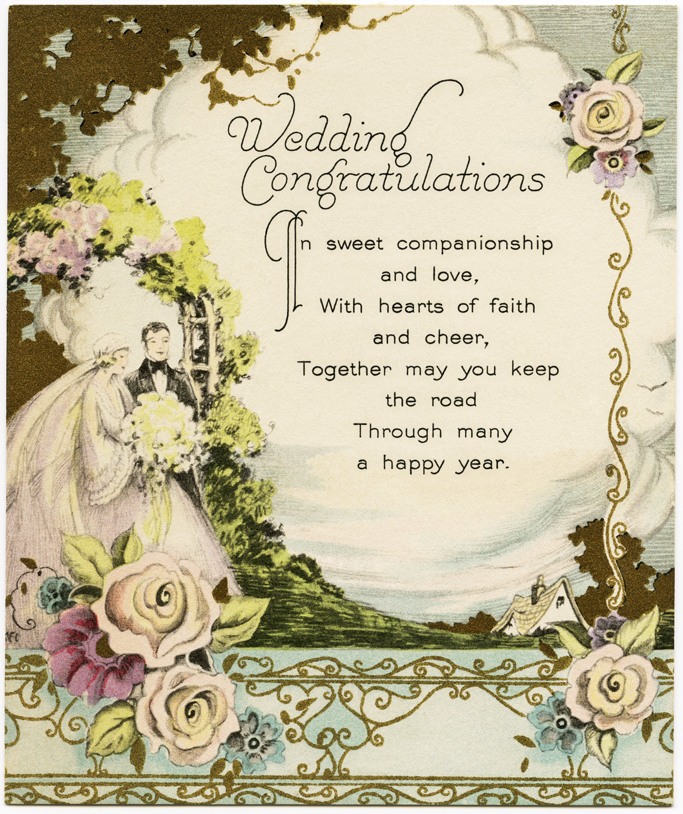 clipart gallery for wedding card - photo #12