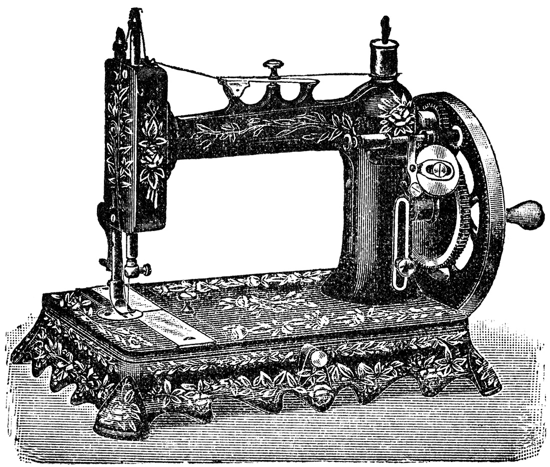 clipart vintage sewing machine - photo #1