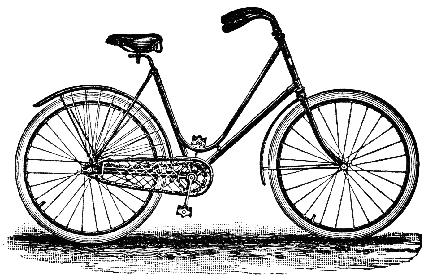 free vintage bicycle clipart - photo #14