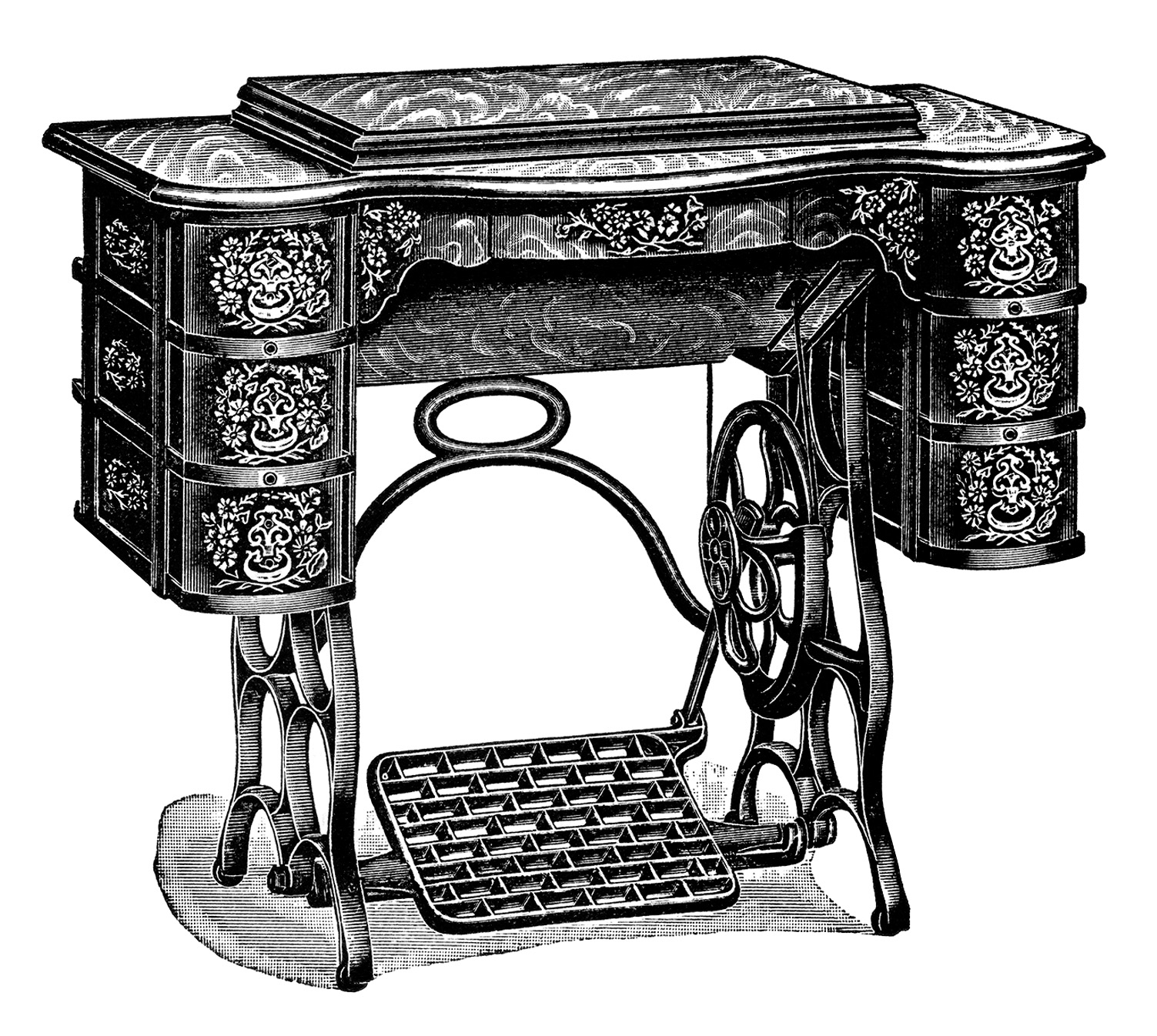 clipart vintage sewing machine - photo #16