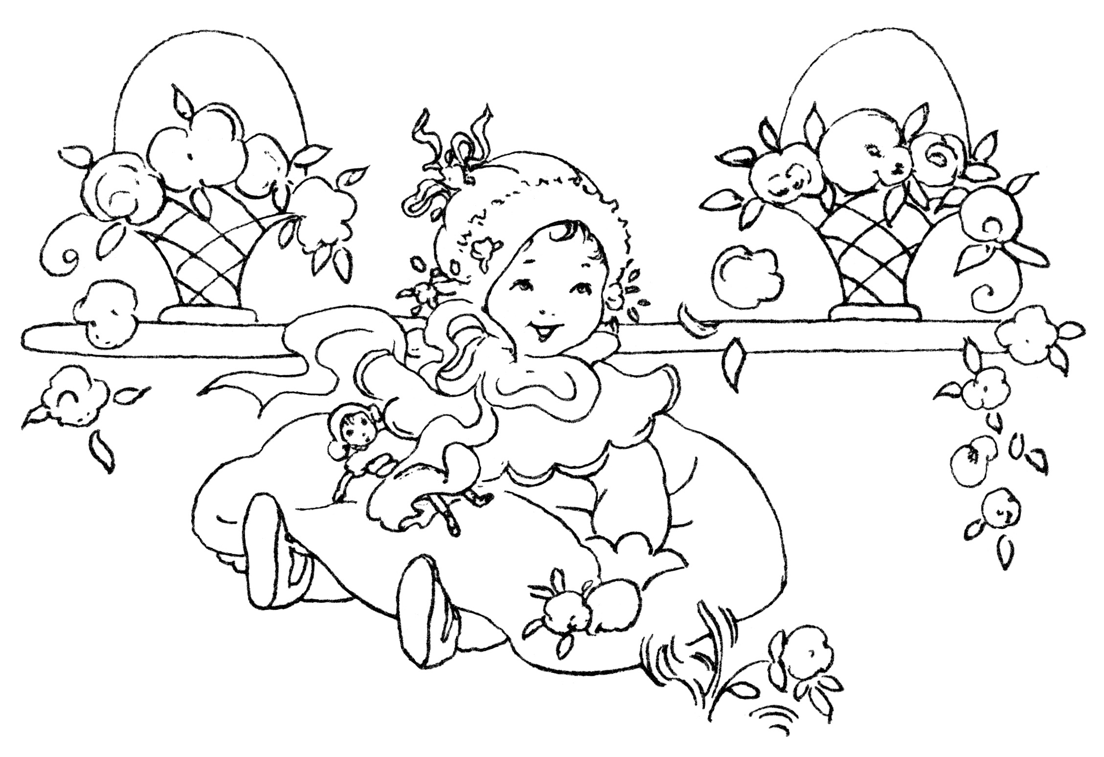 baby clipart black and white free - photo #38