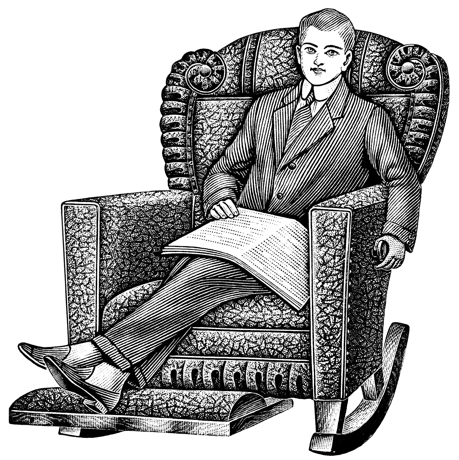 clipart man sitting in chair - photo #35