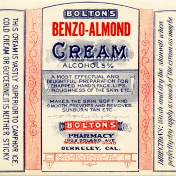 Bolton’s Benzo Almond Beauty Label