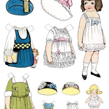 New Paperdoll Digital Collage Sheet in my Etsy Shop