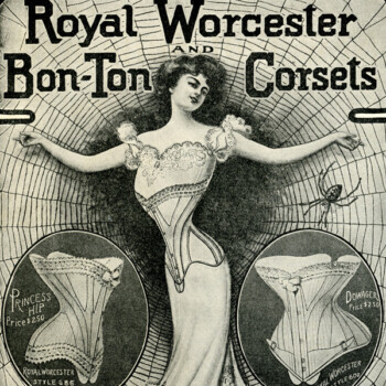 victorian corset free advertisement clip art