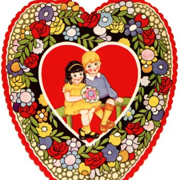 vintage valentine card