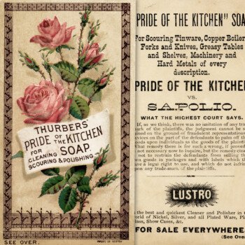 Thurbers Kitchen Soap Victorian Card