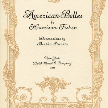 American Belles Title Page by Harrison Fisher