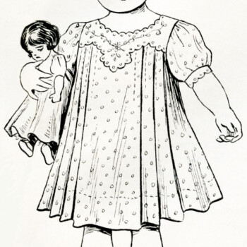 Little Girl Holding a Doll