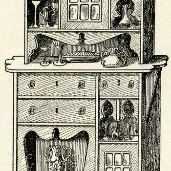 Victorian Furniture Flemish Cabinet