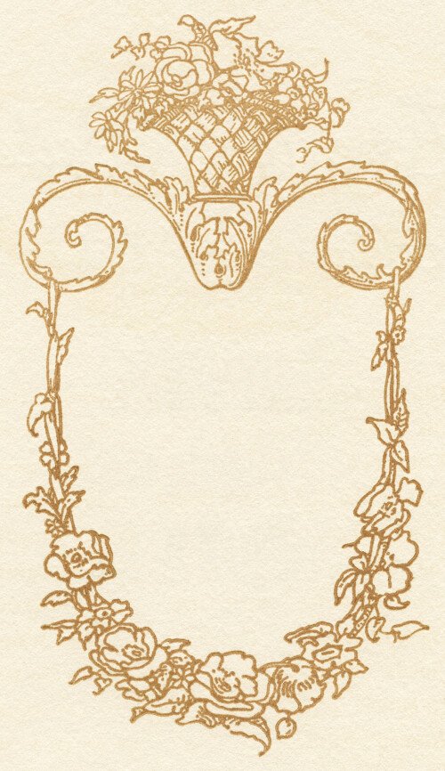 free vintage image, free victorian swirl, harrison fisher american belles 1911, pretty vintage ornamental sketch, free printable digital download, public domain digital image, free victorian clipart, graphic design resource, vintage ornamental illustration drawing