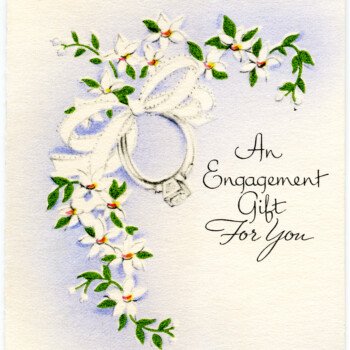 Vintage Engagement Gift Card