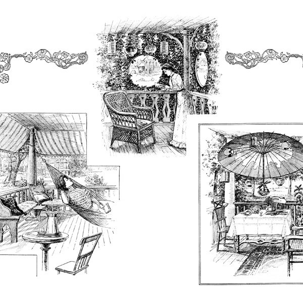 vintage outdoor living book page