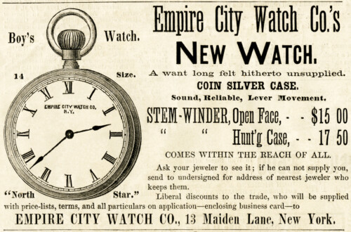 Free vintage watch clip art magazine ad