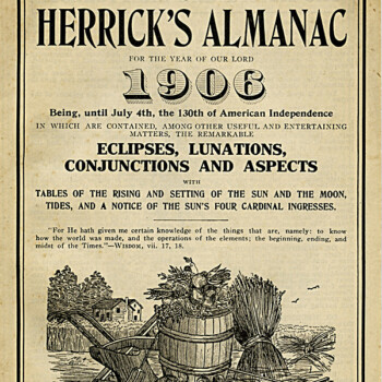 Free vintage clip art Herrick's Almanac 1906