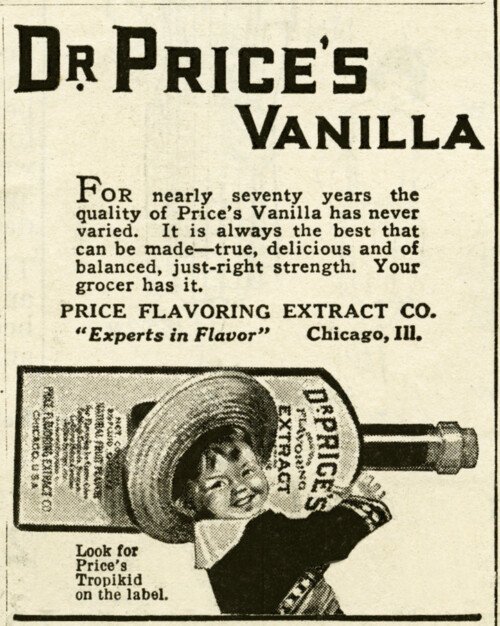 vintage advertisement, dr. price's vanilla, free vintage clipart, vanilla ad