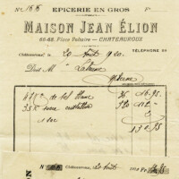 Free vintage clip art French receipt Maison Jean Elion