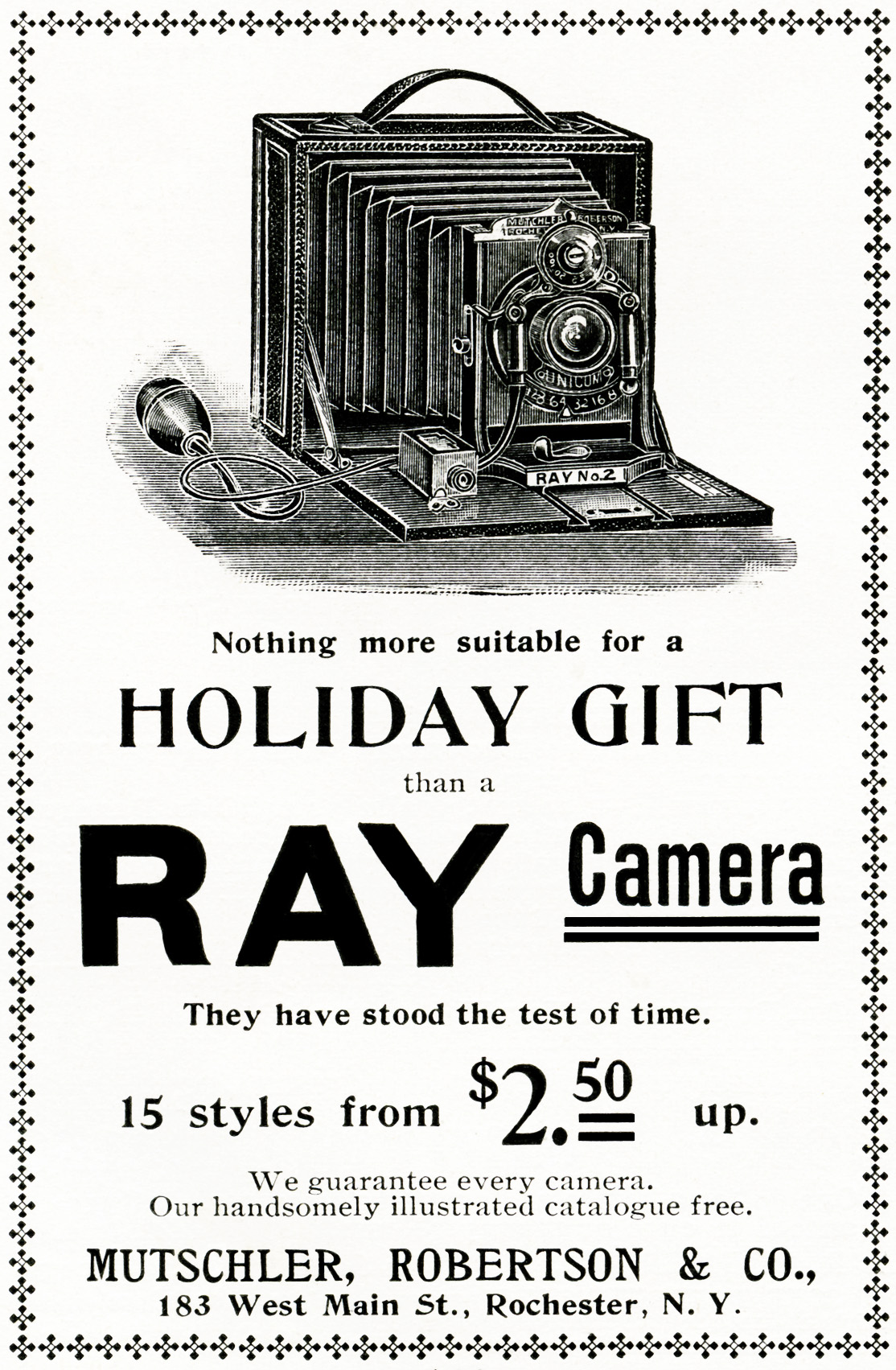 ray camera advertisement, vintage clipart camera, free vintage image, vintage advertisement camera, antique camera, free printable holiday gift, antique magazine advertising