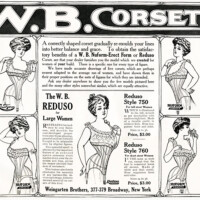 Free vintage clip art W B Corset magazine advertisement