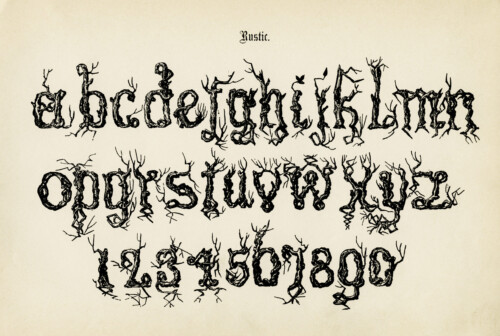 rustic alpha, spooky lettering, free vintage graphic, antique alphabet, old letters and numbers