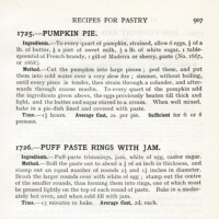 Free vintage printable pastry recipe
