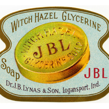 Free vintage witch hazel label clip art