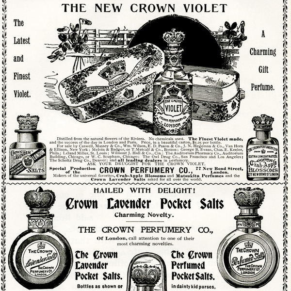 Crown Perfumery Co. Gift Perfumes Ad - The Old Design Shop