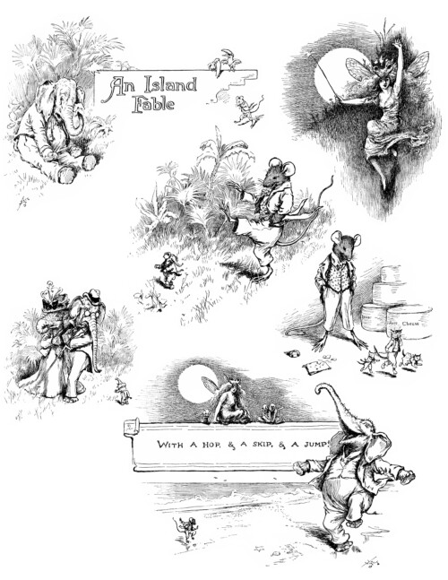Vintage fantasy storybook illustration