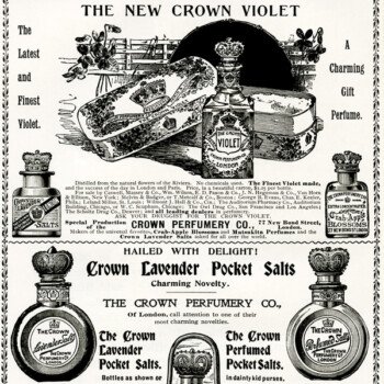 Free vintage clip art Crown Perfumery magazine advertisement