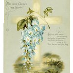 flowers from dell and bower, Susie Barstow skelding, sweet pea, wild rose, the arbutus, vintage poetry, vintage flower, antique easter card, hildesheimer card