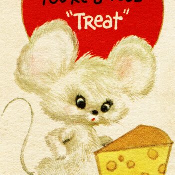 mouse and cheese clipart, free vintage valentine graphic, child valentine digital, old fashioned valentine clip art