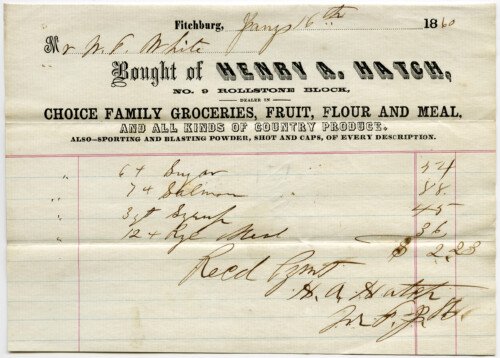 Free vintage clip art ledger invoice grocery 