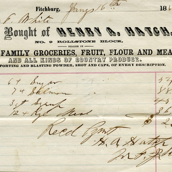 Free vintage clip art ledger invoice grocery