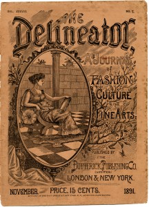 delineator magazine, vintage graphics, old paper, digital grungy paper, old sewing magazine, antique magazine cover, vintage ephemera