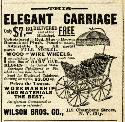 Free vintage baby carriage magazine advertisement