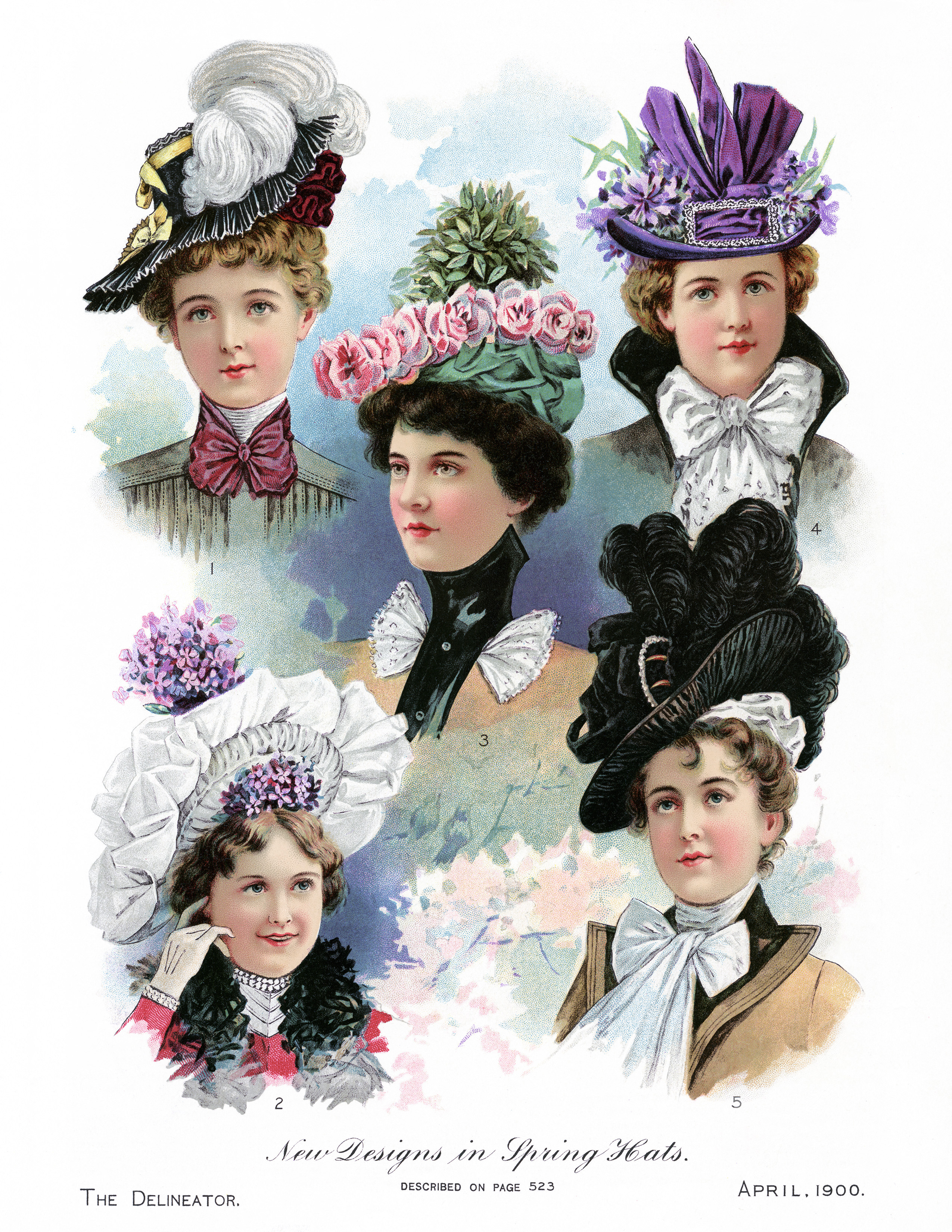 Victorian hat clipart, vintage fashion image, elegant hat illustration, free digital graphics, antique ladies hat