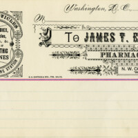Free vintage clip art medical pharmacist invoice ledger page