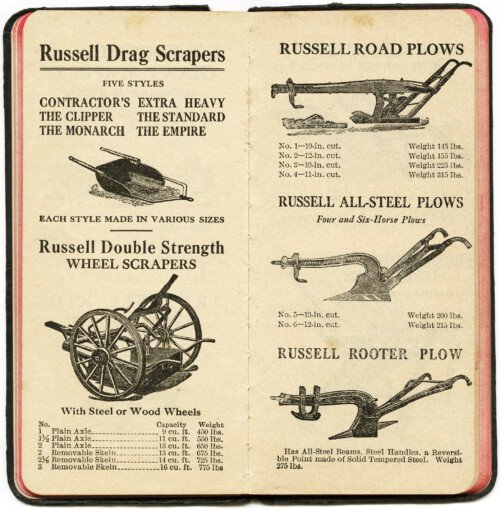 russell grader equipment, antique farm machinery, farm clipart, old fashioned plow, vintage digital paper 