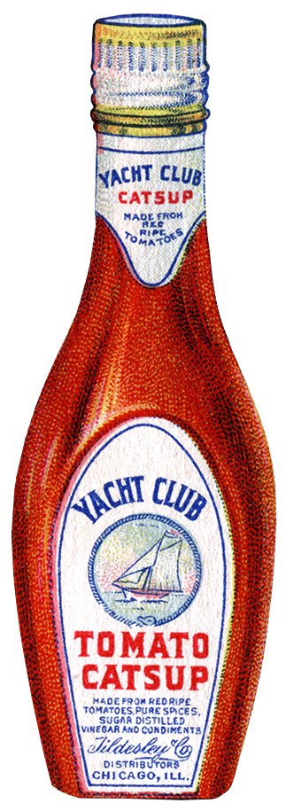 Free vintage printable book page yacht club ketchup