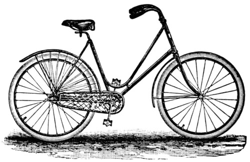 Free vintage clip art bicycle