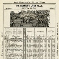 Herrick's Almanac July 1906 free printable vintage ephemera