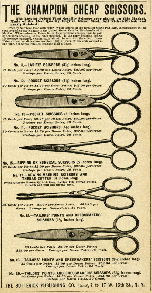 Vintage Scissors Clip Art - The Old Design Shop