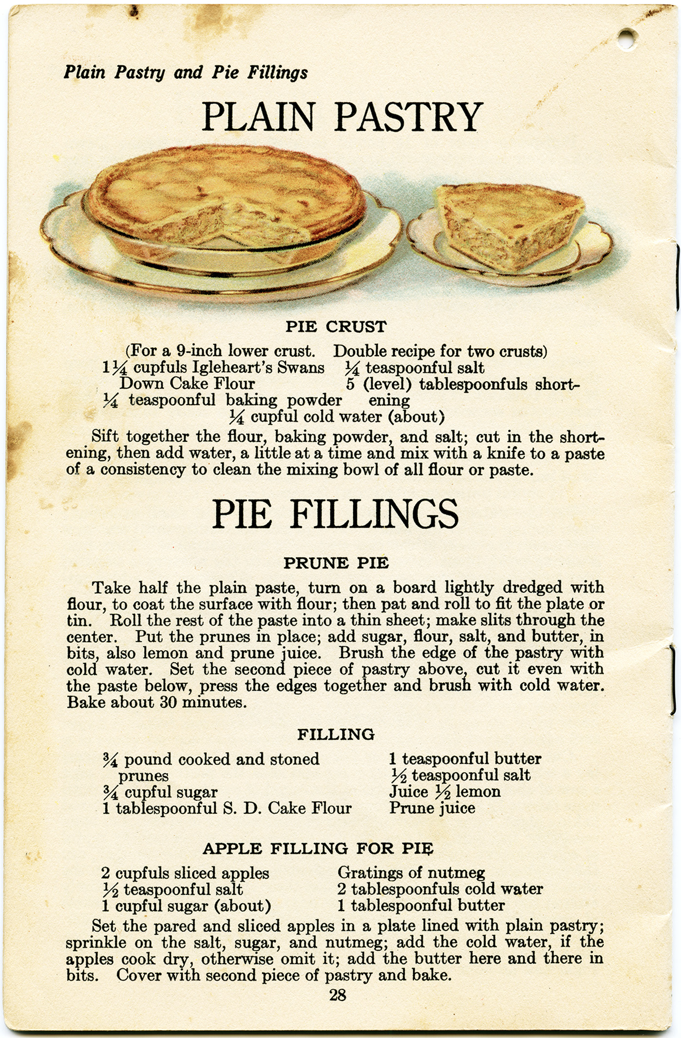 vintage pastry recipe, pie clip art, public domain recipe, old fashioned pie, apple pie free image