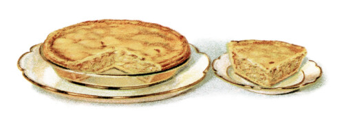 vintage pastry recipe, pie clip art, public domain recipe, old fashioned pie, apple pie free image  