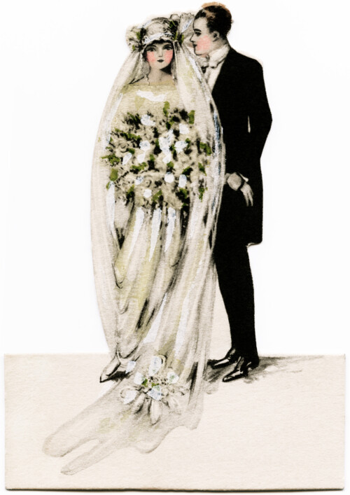 Victorian bride and groom, vintage wedding clipart, antique wedding graphics, printable bride groom, old fashioned wedding card