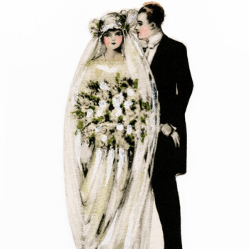 victorian bride and groom