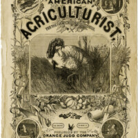 antique magazine cover, american agriculturist cover page, shabby digital graphics, vintage turkey illustration, old fashioned Thanksgiving image