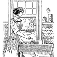 vintage kitchen clipart, black and white clipart, woman cooking image, preparing a meal illustration. digital food graphics