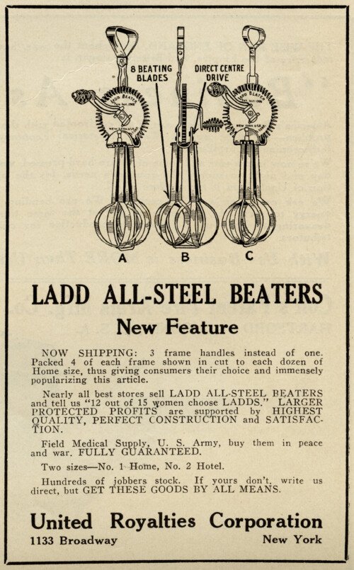vintage kitchen clipart, free black and white clip art, old magazine ad, ladd beater illustration, antique food mixer image