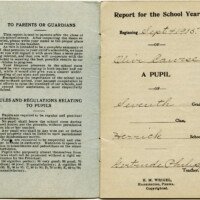 vintage school report card, old school paper, free digital ephemera graphics, antique school printable, teachers report clip art image
